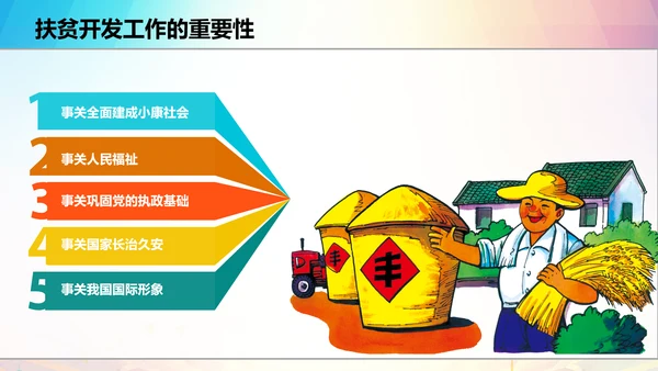 新农村精准扶贫开发脱贫攻坚战PPT模板