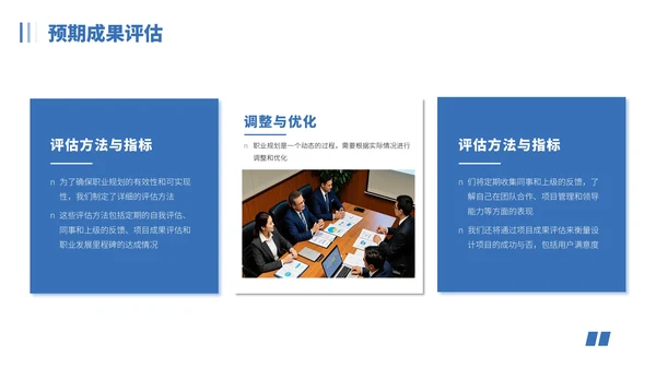 蓝色IT互联网职业规划PPT模板