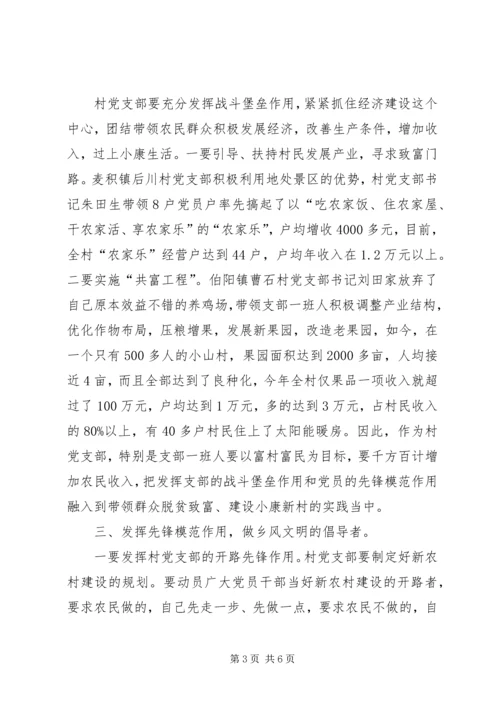 农村党支部书记专题辅导讲话.docx