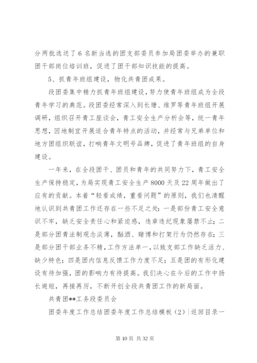团委年度工作总结模板4篇.docx