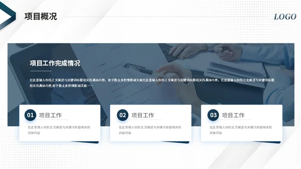 大气简约商务项目复盘报告工作总结汇报ppt模板