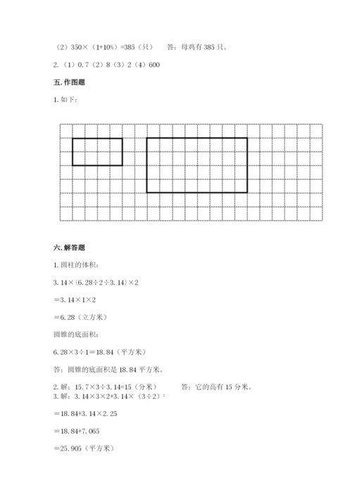 民勤县六年级下册数学期末测试卷word.docx