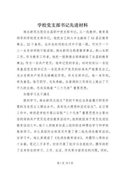 学校党支部书记先进材料.docx