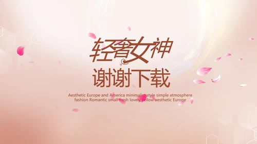轻奢女神微整形医院介绍工作总结PPT