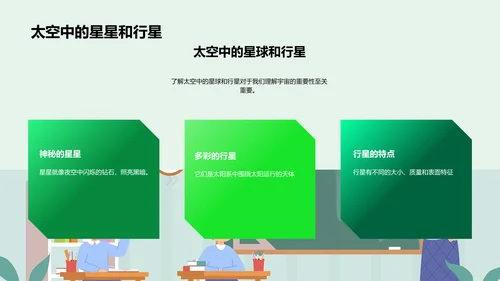 太空科学讲堂PPT模板