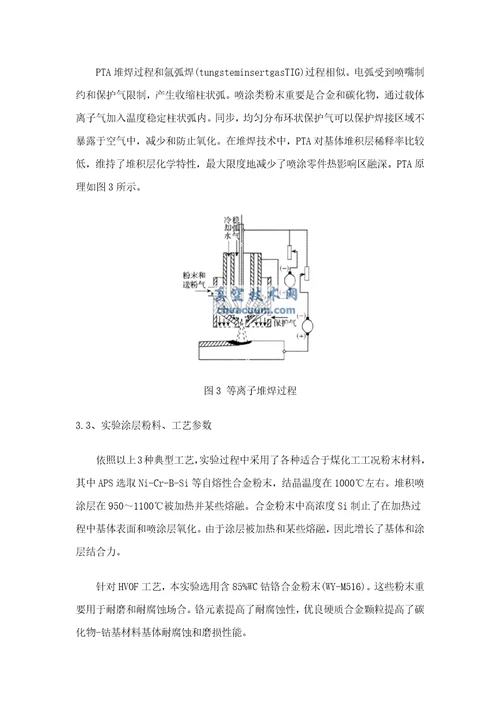 2021年煤化工用调节阀耐磨涂层基本工艺关键技术研究应用