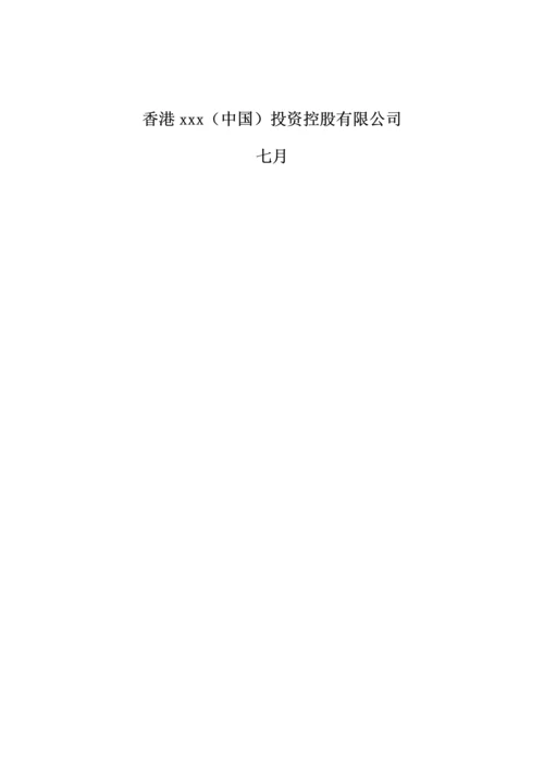 投资公司可行性专题研究报告.docx