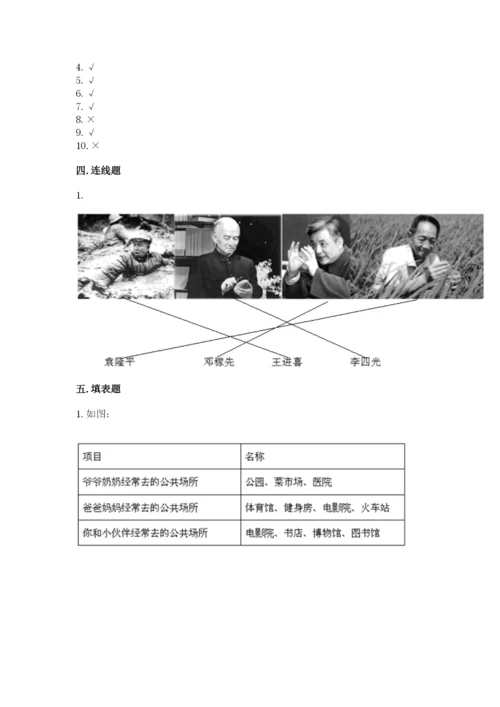 部编版五年级下册道德与法治期末测试卷附答案（黄金题型）.docx