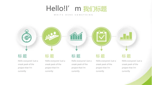 绿色清新简约大方医疗医药代表工作汇报动态PPT