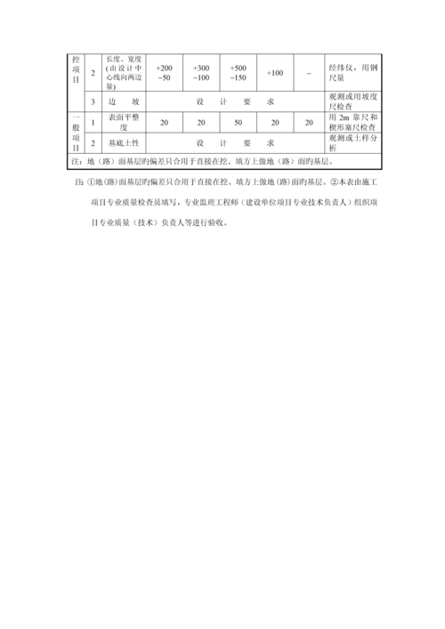 土方开挖土方回填检验批验收表格及验收要求.docx