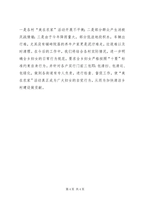 乡镇妇联开展美在农家活动工作总结.docx