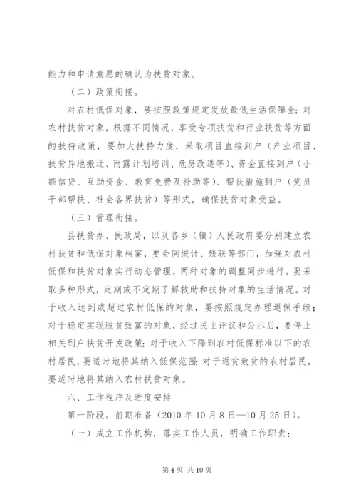 农村低保衔接工作方案精编.docx