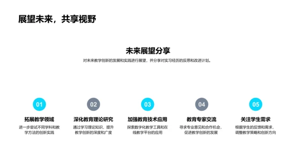 实习汇报与教改实践PPT模板