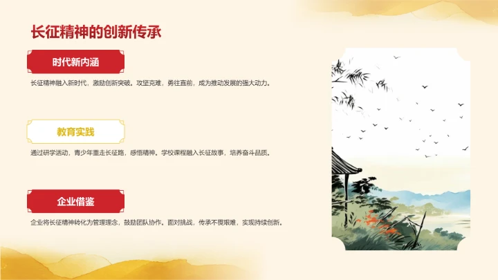 长征纪念日主题教育PPT模板