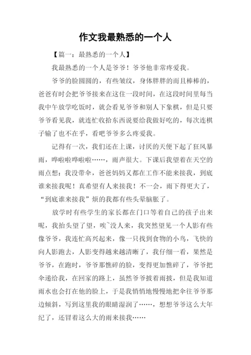 作文我最熟悉的一个人-1.docx