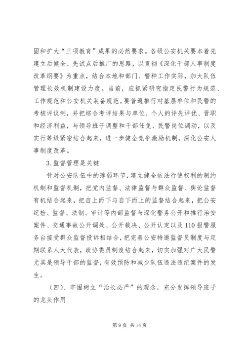 从严治警个人心得体会精选.docx