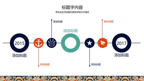 复古图案民族风格ppt动态模板