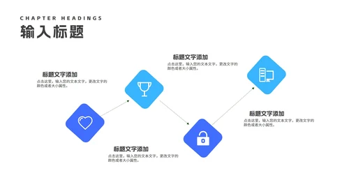 蓝色渐变几何风建筑企业宣传汇报PPT模板