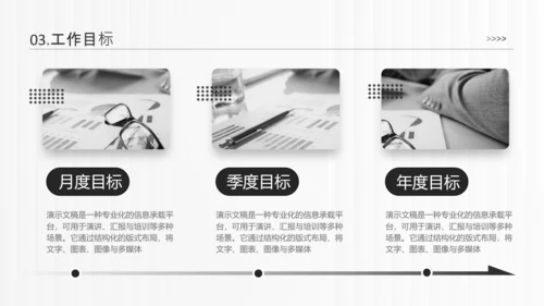 白色简约风通用年终总结汇报PPT模板