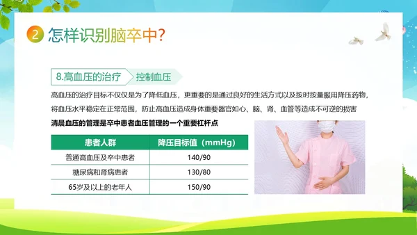 2023年脑卒中健康宣教脑中风预防急救知识PPT课件