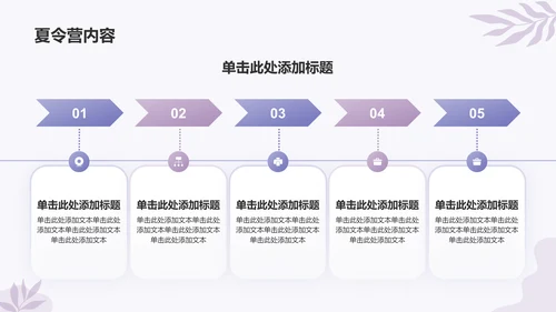 紫色简约风保研夏令营介绍PPT模板