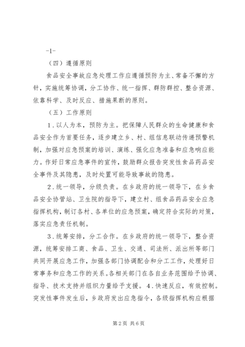 鲤鱼江镇食品药品安全突发事故应急预案 (5).docx