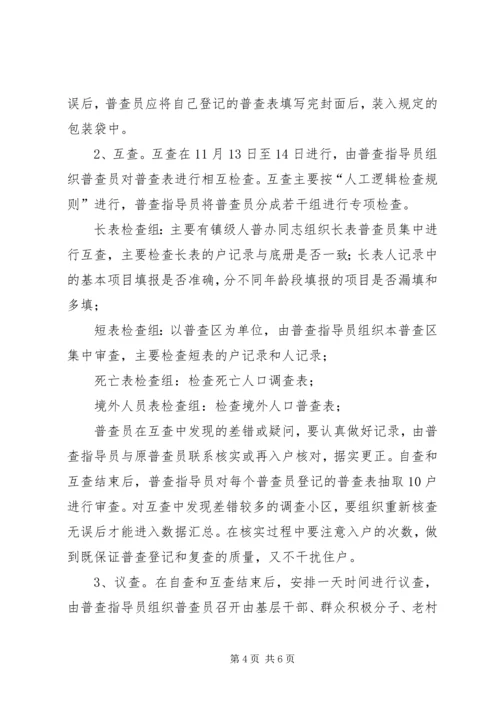 关于做好第六次人口普查复查阶段工作的实施意见.docx