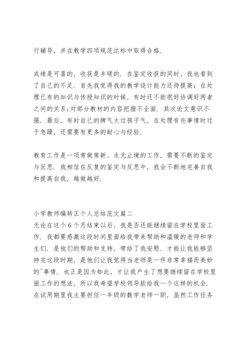 农村小学教师转正个人总结范文.docx