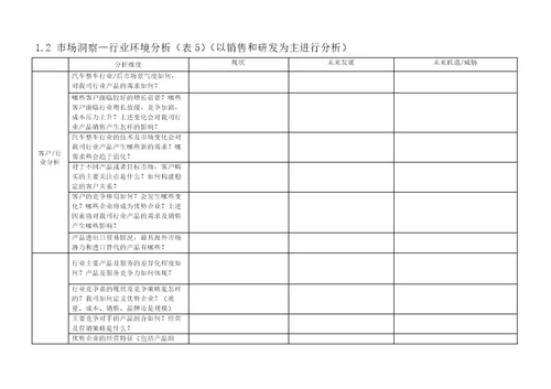 集团战略规划书BLM