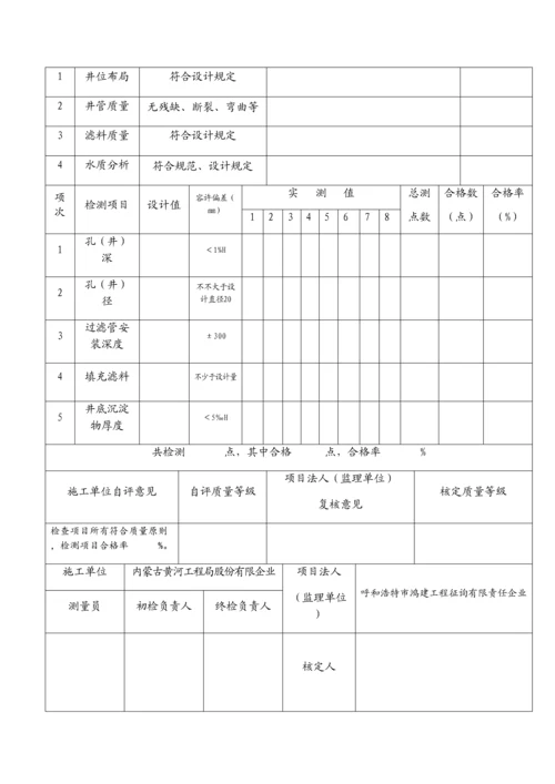 机电井钻井单元工程质量评定表半固定式.docx