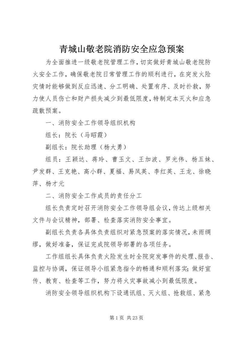 青城山敬老院消防安全应急预案.docx