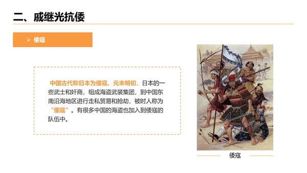 明朝的对外关系给荔红古建PPT模板