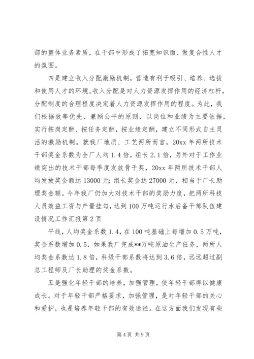 后备干部队伍建设情况工作汇报 (4).docx