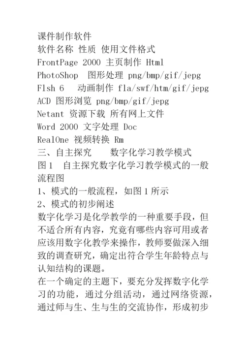自主探究——数字化学习教学模式的探讨.docx