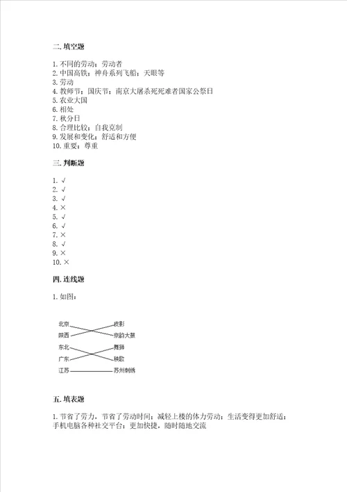 2022部编版四年级下册道德与法治期末测试卷全国通用