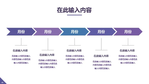紫色精致商务年终工作汇报通用PPT模板