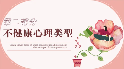 心理健康教育宣传讲座通用PPT模板