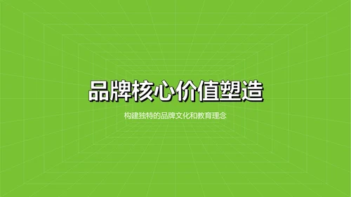 绿色简约风教育培训行业品牌提案PPT模板