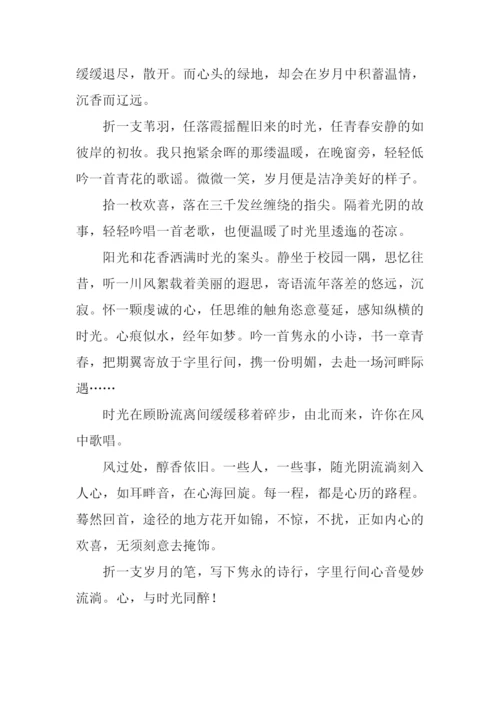 与时光同醉作文800字.docx