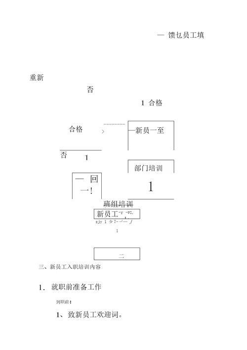 新员工入职培训计划书