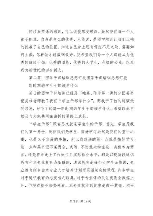 大学团干部培训思想汇报.docx