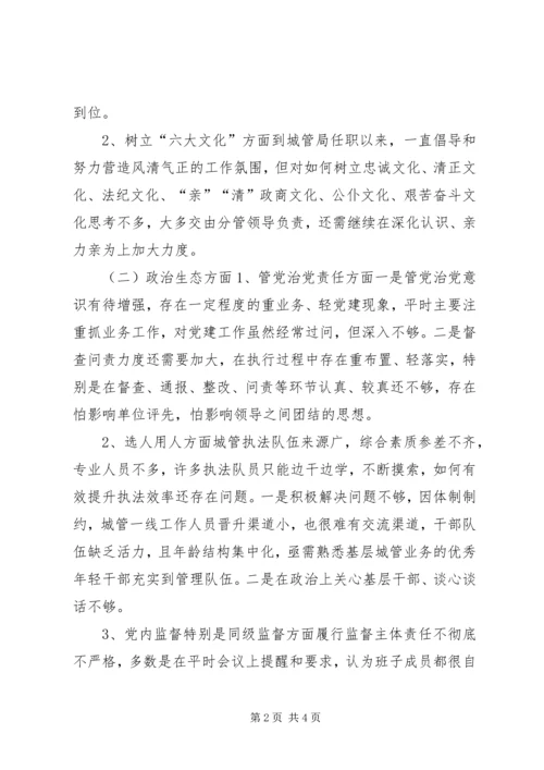 单位一把手“讲重作”专题警示教育专题民主生活会对照检查材料.docx