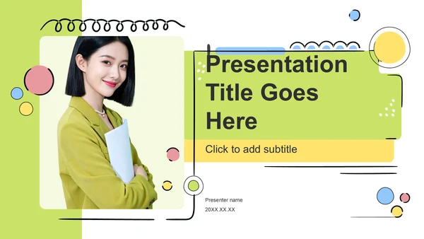 绿色简约风应届生求职简历PPT主题