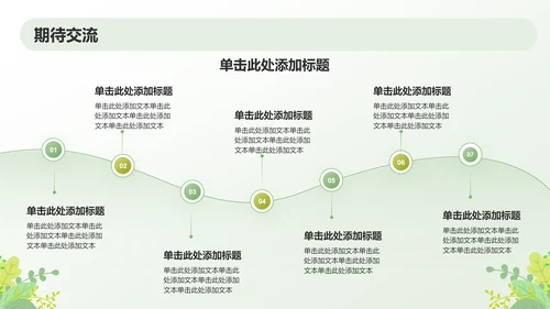 绿色小清新保研夏令营面试自我介绍PPT模板