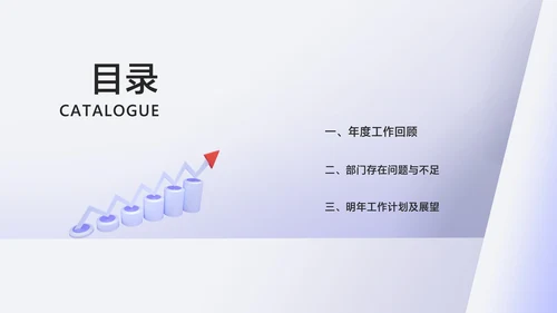 白色微立体年度述职报告PPT模板