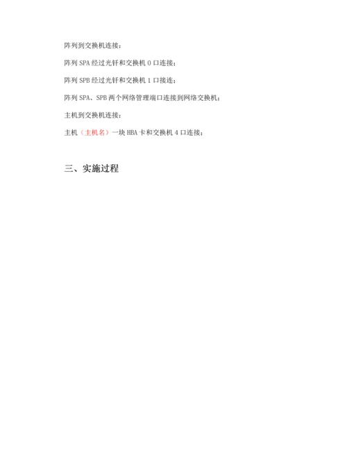 EMCVNX数据存储实施专项方案.docx