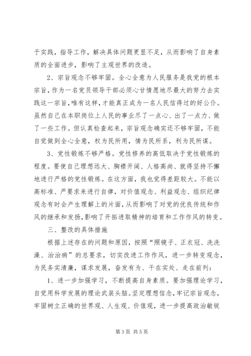 人大主席党的群众路线剖析材料.docx