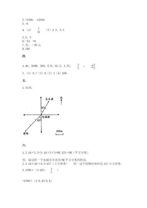 小学六年级升初中模拟试卷含完整答案（夺冠）.docx