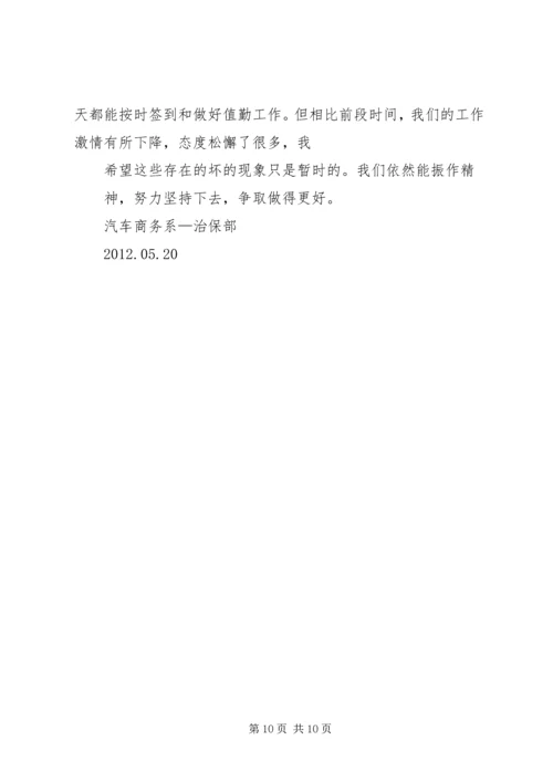 五月份设备部工作总结.docx