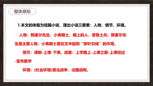 语文课件《最后一课》都德PPT模板
